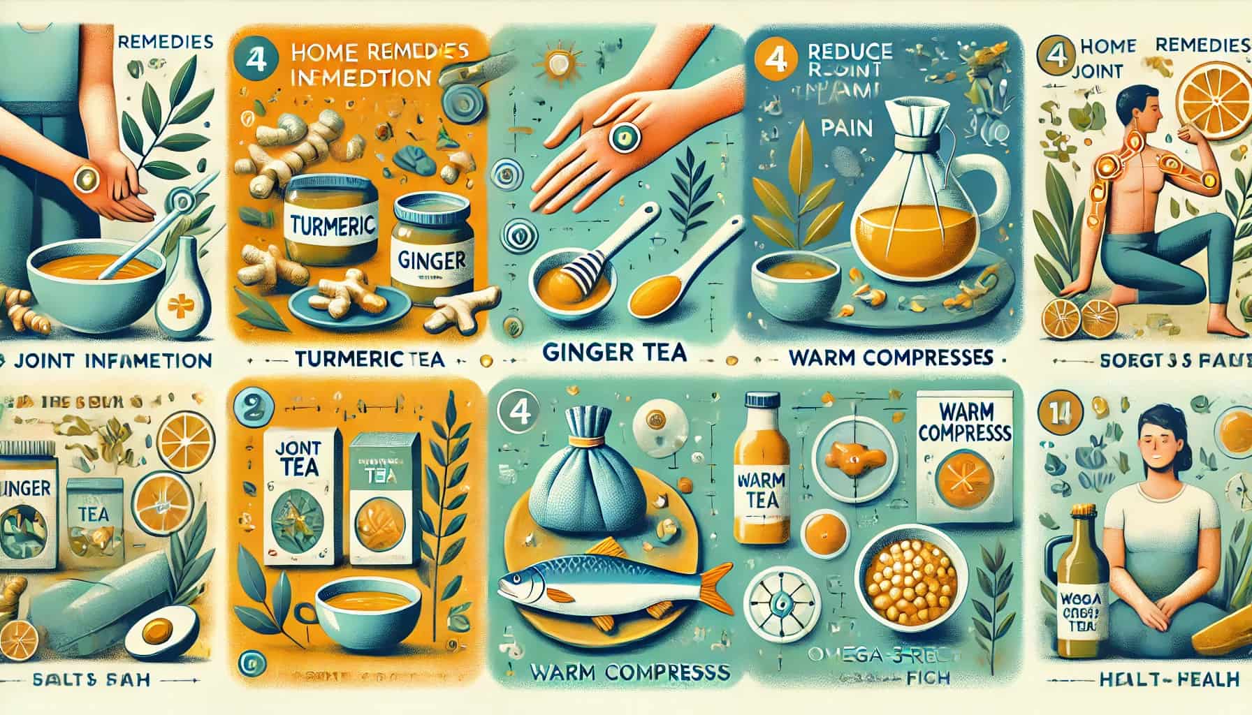 4 درمان خانگی برای کاهش التهاب و درد مفاصل