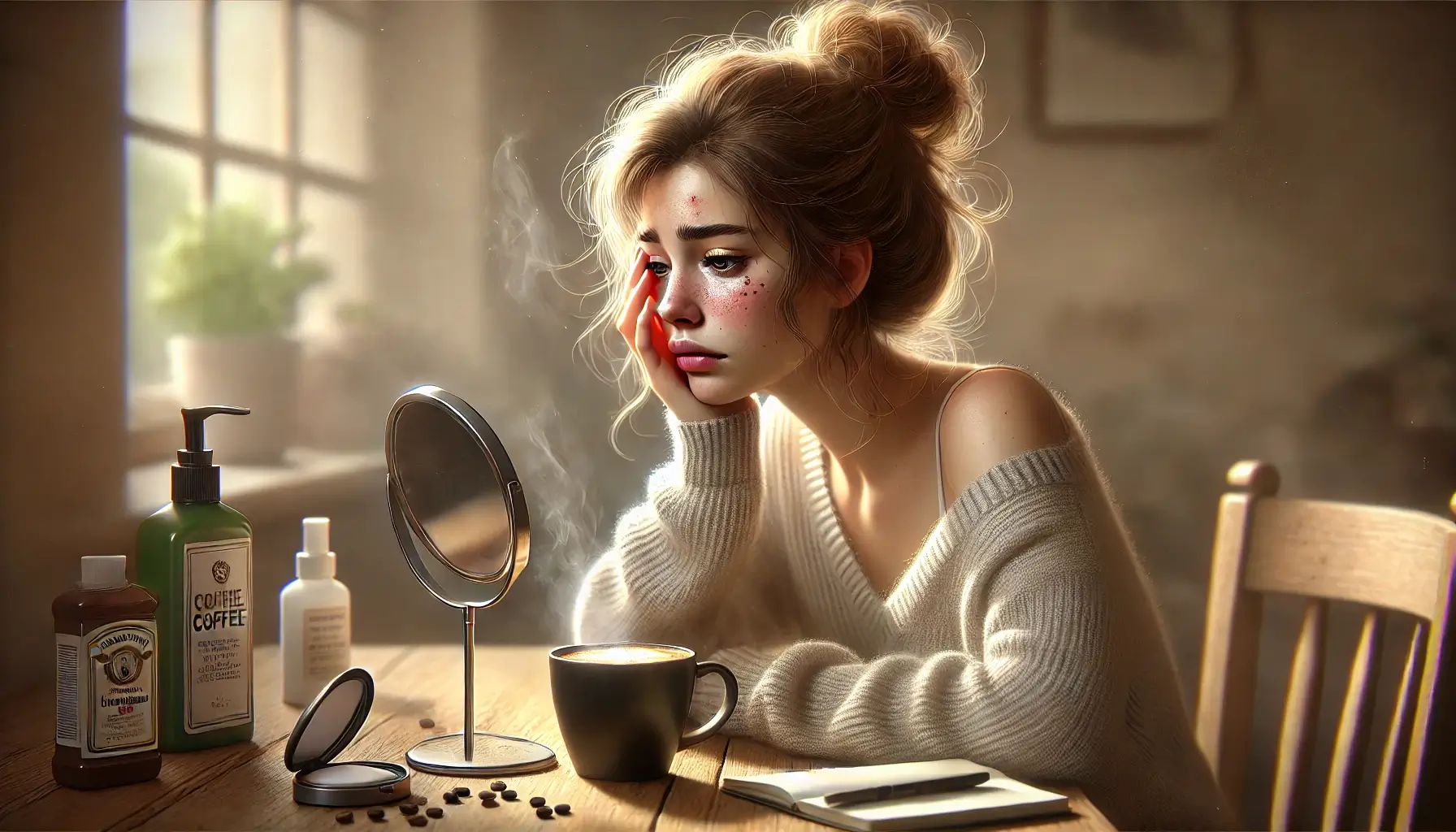 آیا کافئین باعث تشدید جوش ناشی از استرس می‌شود؟