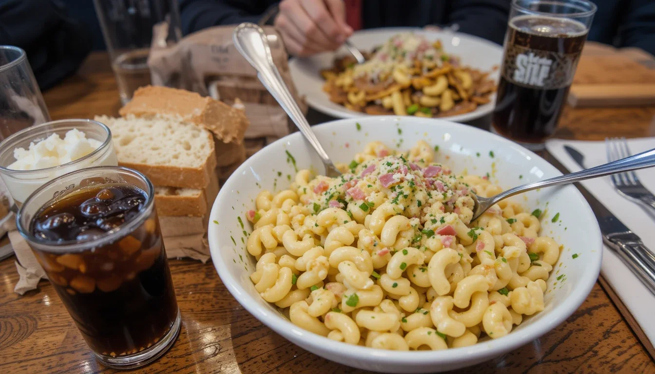 سالاد ماکارونی با مرغ بهتره یا ژامبون