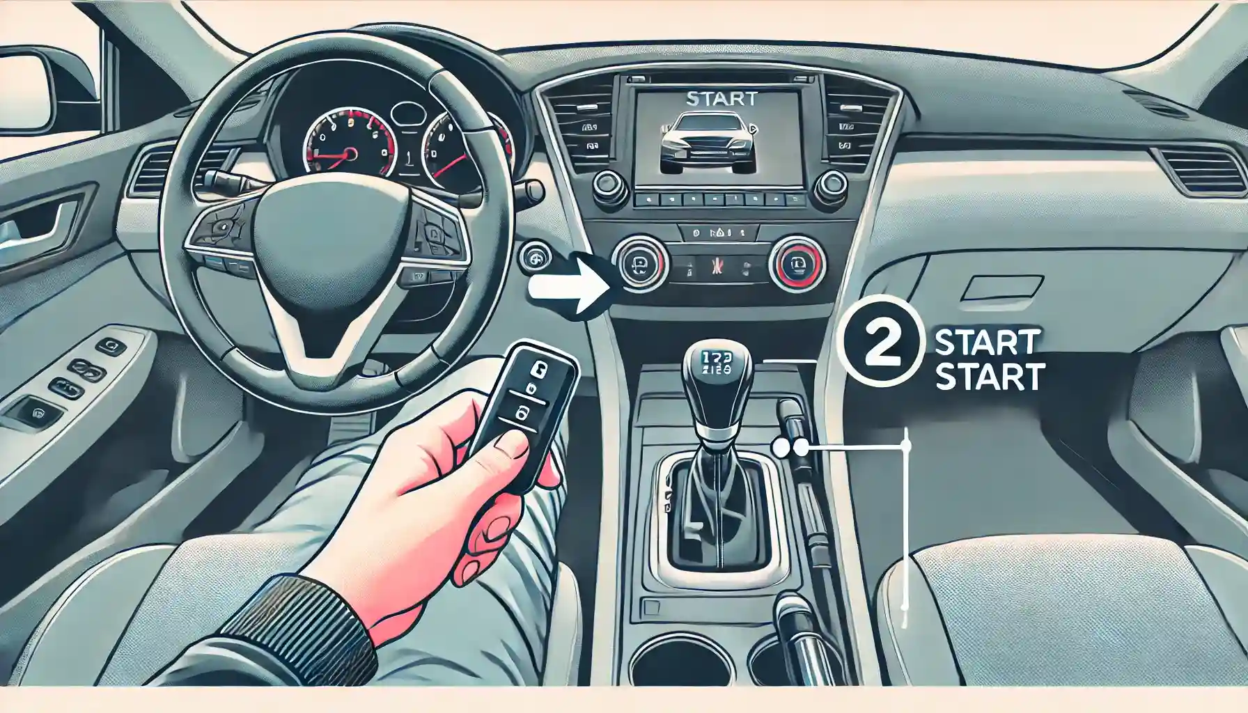 آموزش استارت ماشین اتوماتیک