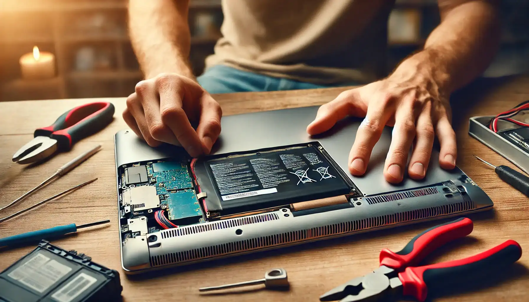 تعویض باتری لپ تاپ