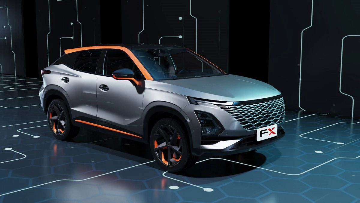 خودروی فونیکس FX با طراحی مدرن و تکنولوژی پیشرفته در حال حرکت روی جاده