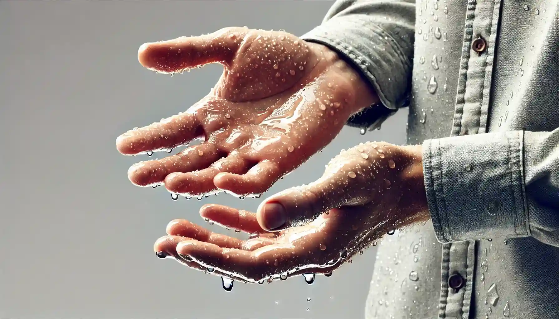 درمان تعریق کف دست