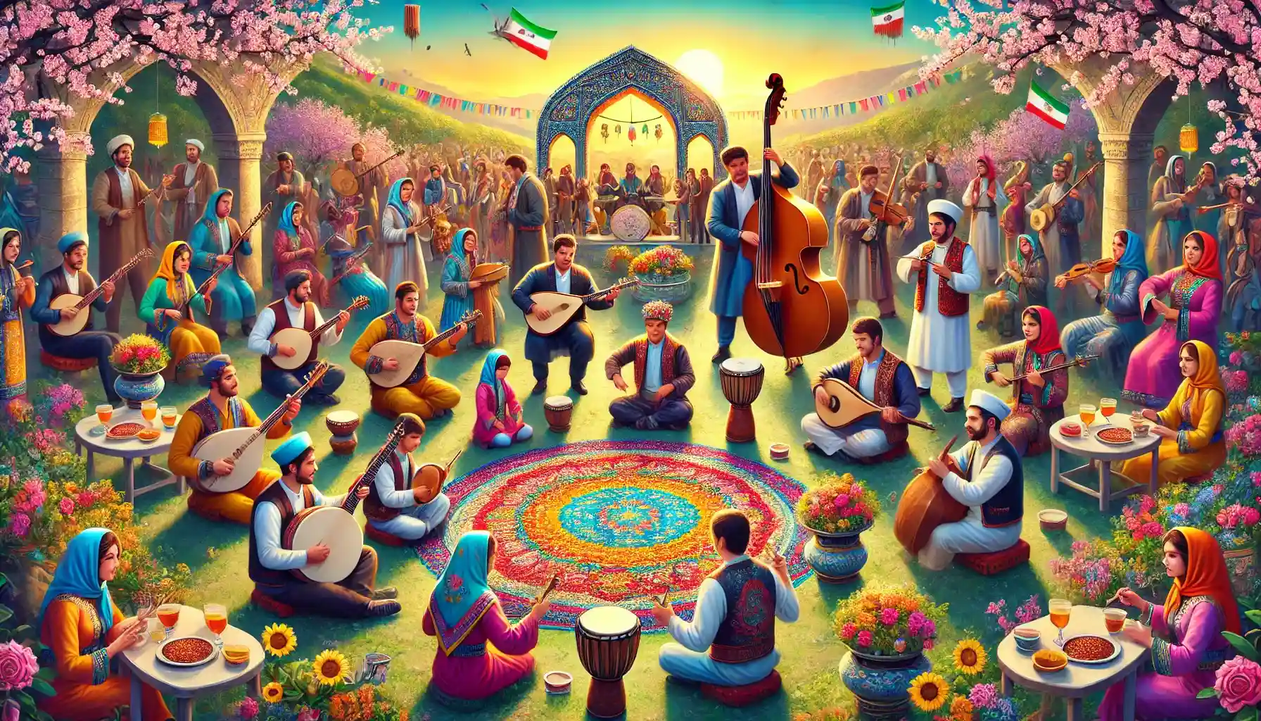 نگاهی به آوازهای محلی نوروزی در ایران