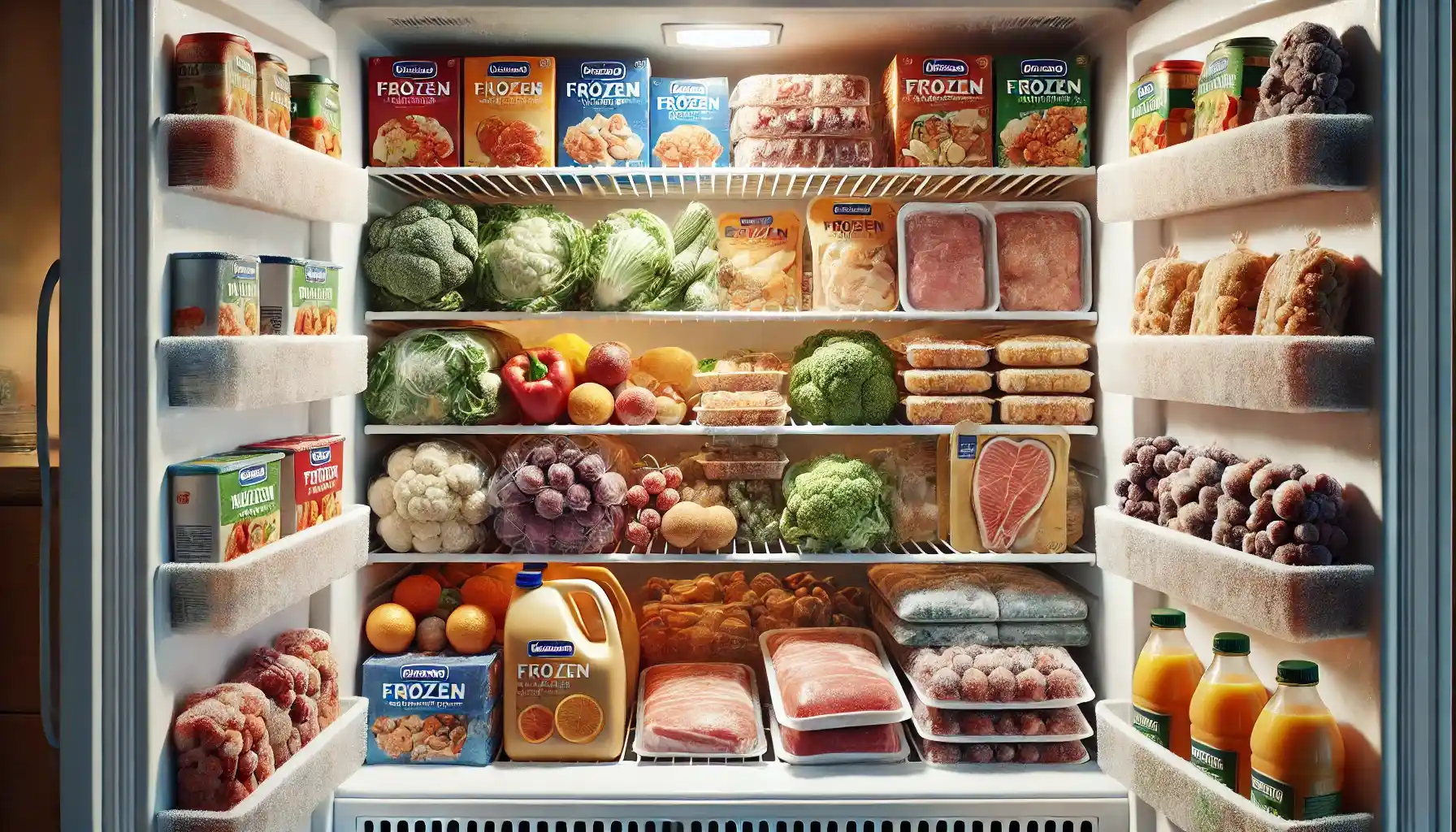 فریز کردن مواد غذایی