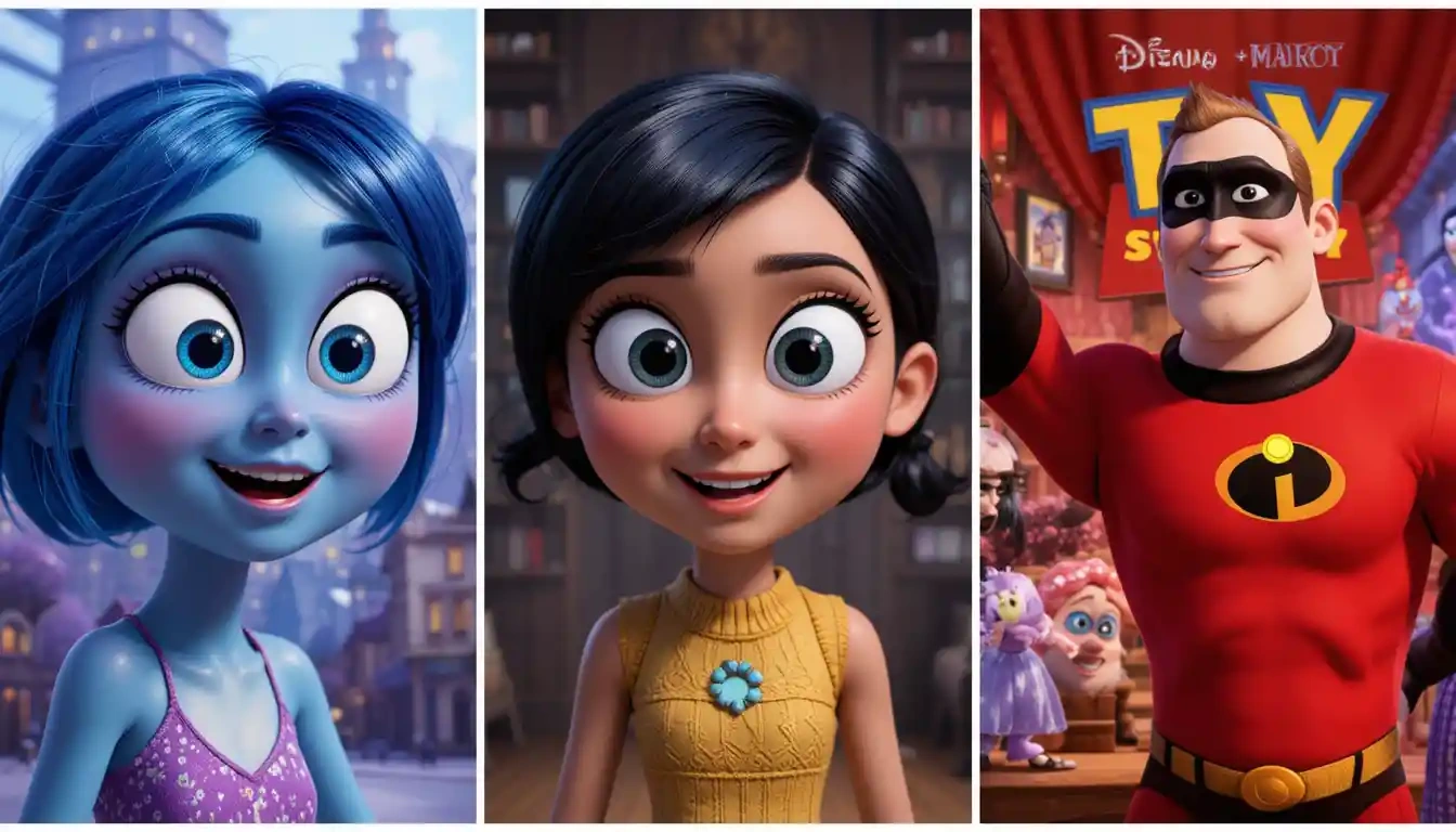 تصویری از انیمیشن های پیکسار