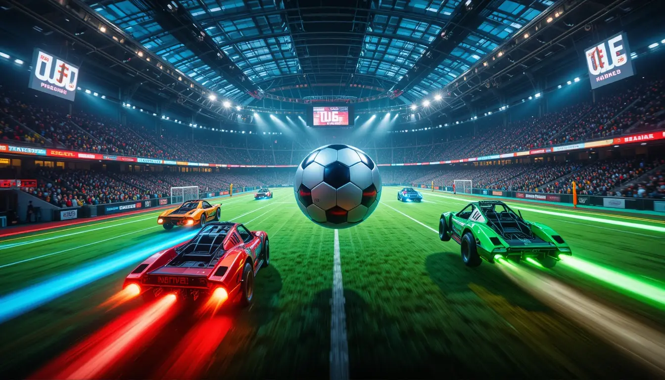 بازی هیجان انگیز Rocket League فوتبال با ماشین