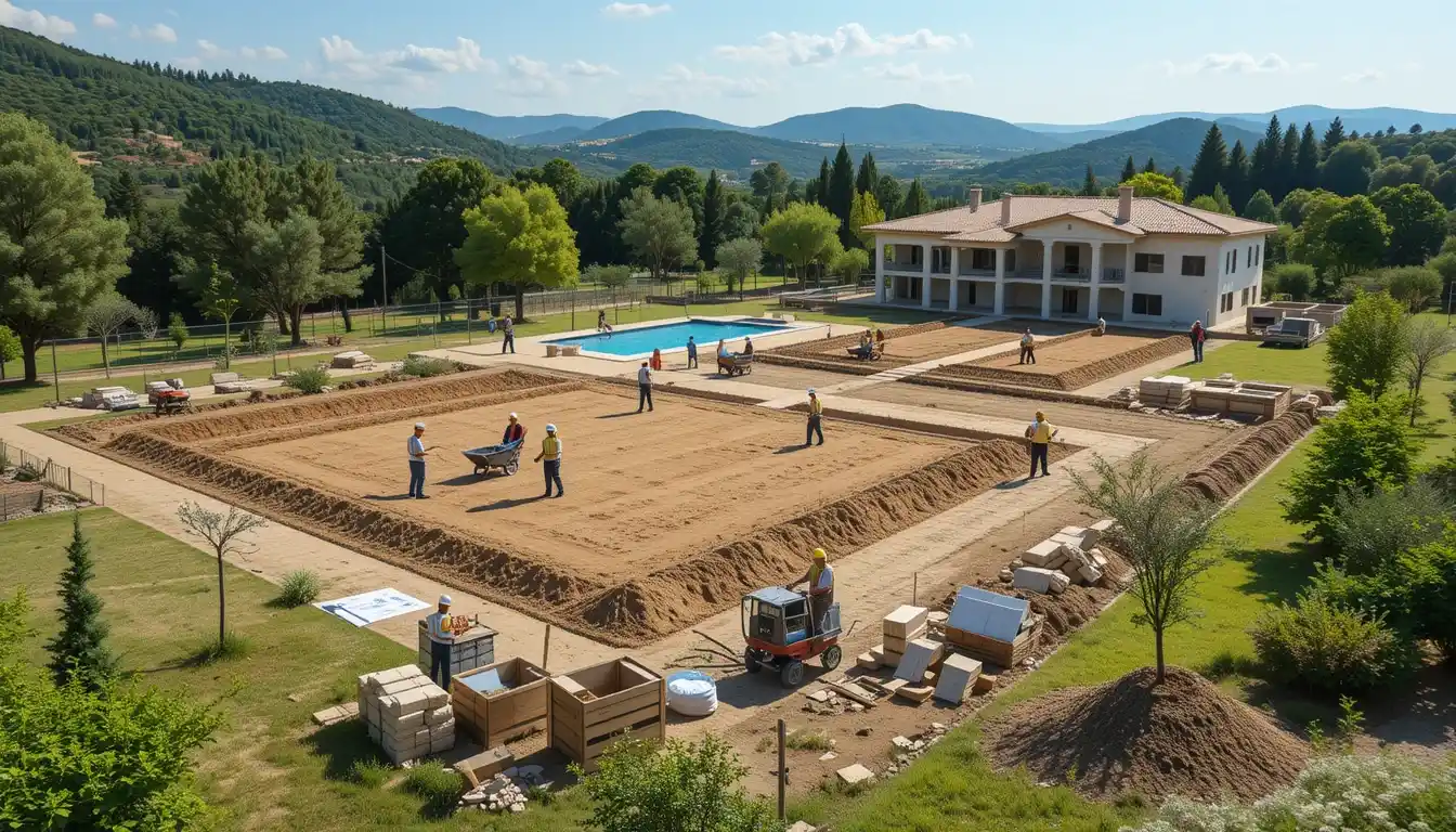 مراحل ساخت ویلا