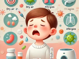 دلایل گلودرد کودکان، شامل هوای خشک، آلرژی، عفونت‌های باکتریایی و ویروسی