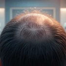 ریزش موی موضعی از فرق سر