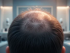 ریزش موی موضعی از فرق سر