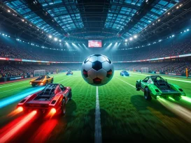 بازی هیجان انگیز Rocket League فوتبال با ماشین