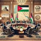 اردن در تحولات سیاسی منطقه با تمرکز بر نقش اردن در همکاری‌های دیپلماتیک برای صلح و ثبات.