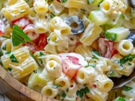 جلوگیری از سفت شدن سالاد ماکارونی 2