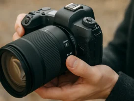 دوربین در دست