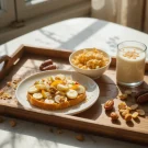 سینی سحری سریع و سبک با نان و پنیر و ماست برای سحری چی بخوریم؟