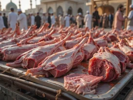 غذاهای سنتی عید قربان . گوشت قربانی عید قربان