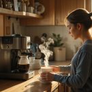 آموزش درست کردن قهوه کف دار