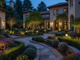 محوطه سازی حیاط ویلا