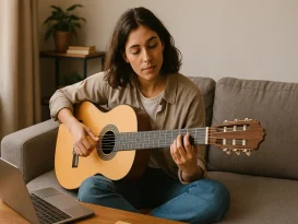 اموزش گیتار در خانه